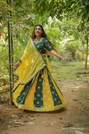 Yellow and Green Chaniya Choli