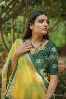 Yellow and Green Chaniya Choli