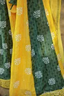 Yellow and Green Chaniya Choli