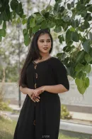 Black Sunshine Embroidered Flared Frock – Sunshine Collection