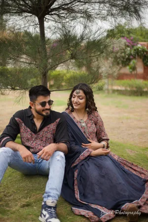 Ajrakh Couple Matching Outfit Set
