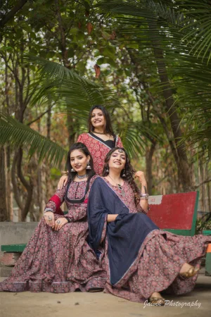 Ajrakh Printed Ethnic Gown & Suit Sets
