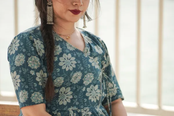 Kalamkari kurti n plazzo sets - Image 3
