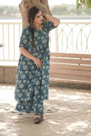 Kalamkari kurti n plazzo sets