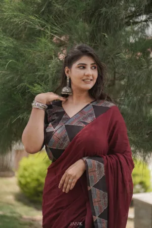 Ajrakh Saree cotton