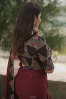 Ajrakh Saree cotton