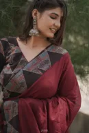 Ajrakh Saree cotton