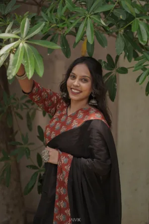 Rang-e- ajrakh Saree Collection