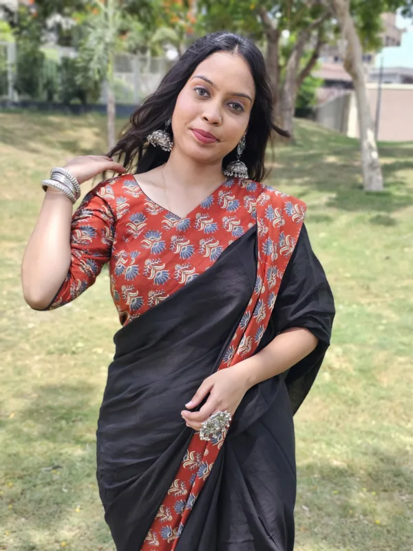 Rang-e- ajrakh Saree Collection - Image 5
