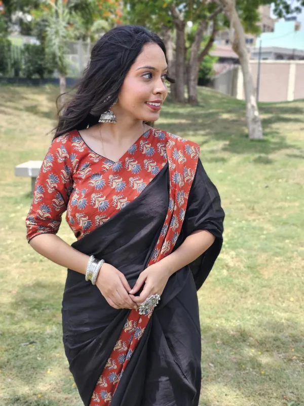 Rang-e- ajrakh Saree Collection - Image 4