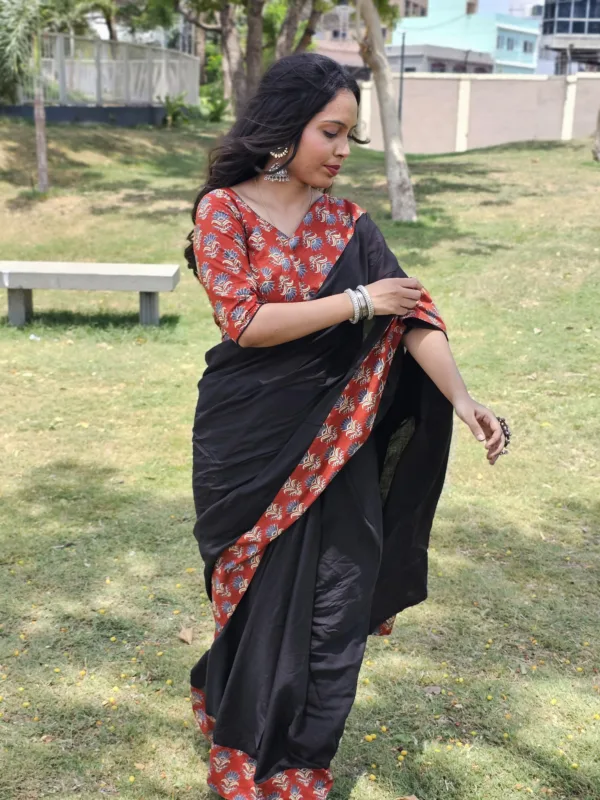 Rang-e- ajrakh Saree Collection - Image 6