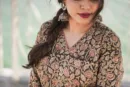 Kalamkari umbrella Anarkali set